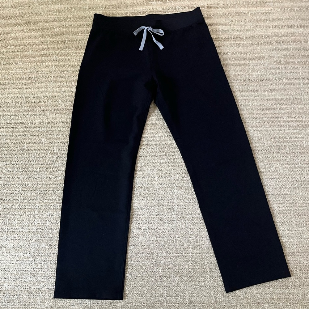 FIGS Livingston Scrub Pants Women M Black Straight Leg Medical Nurse NWT